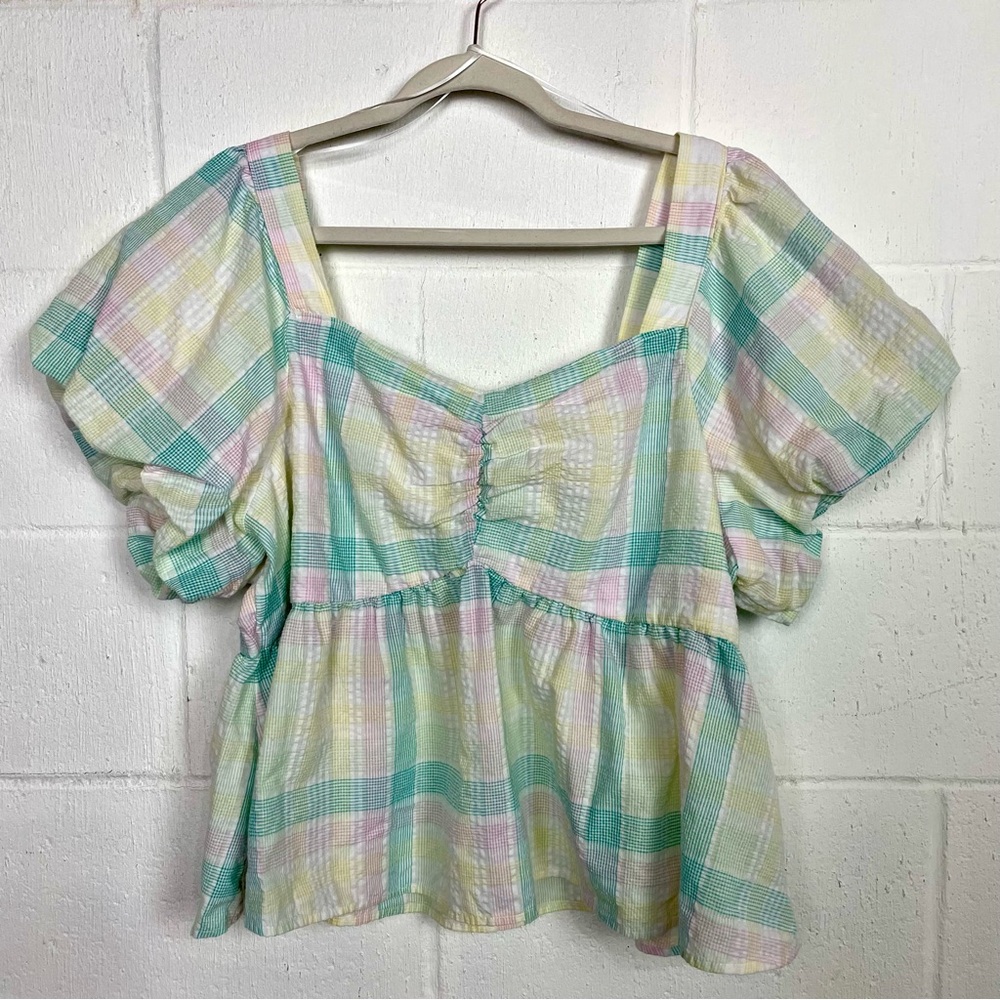 Old Navy Top Pastel Milkmaid Cottage & Praire Core Feminine Dainty Soft Girl XXL